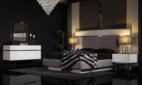 Parma Yatak Odası 180*200 Başlıklı Bazalı Karyola