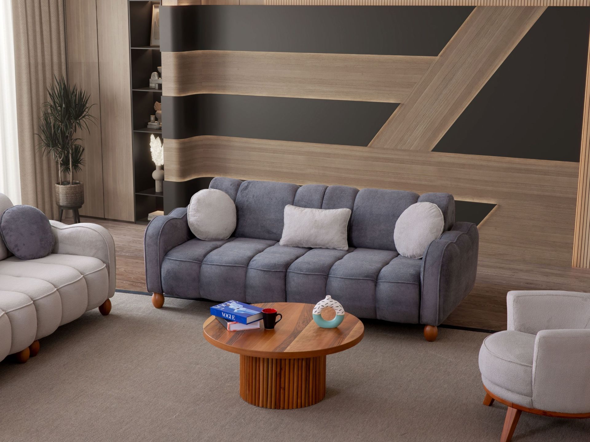 Turkuaz Koltuk Takımı ( üçlü )