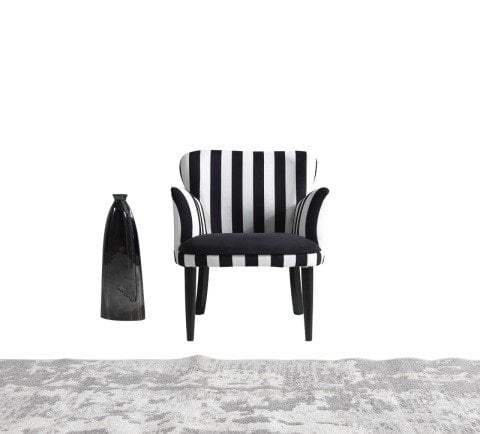 Zebrano Çay Seti Tekli Koltuk, Berjer (Salon, Balkon, Cafe Ofis)