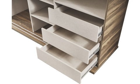 Klas Yatak Odası Sürgülü Dolap(Ceviz)