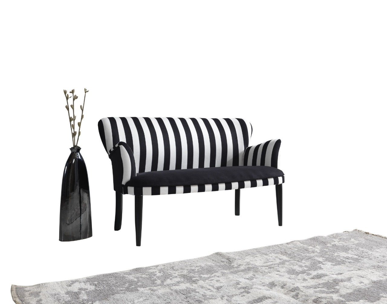 Zebrano Çay Seti İkili Koltuk (Salon Balkon Cafe Ofis)