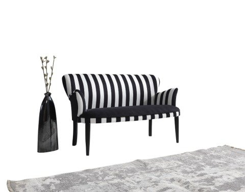 Zebrano Çay Seti İkili Koltuk (Salon Balkon Cafe Ofis)