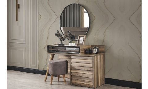 Klas Yatak Odası Aynalı Şifonyer(Ceviz)