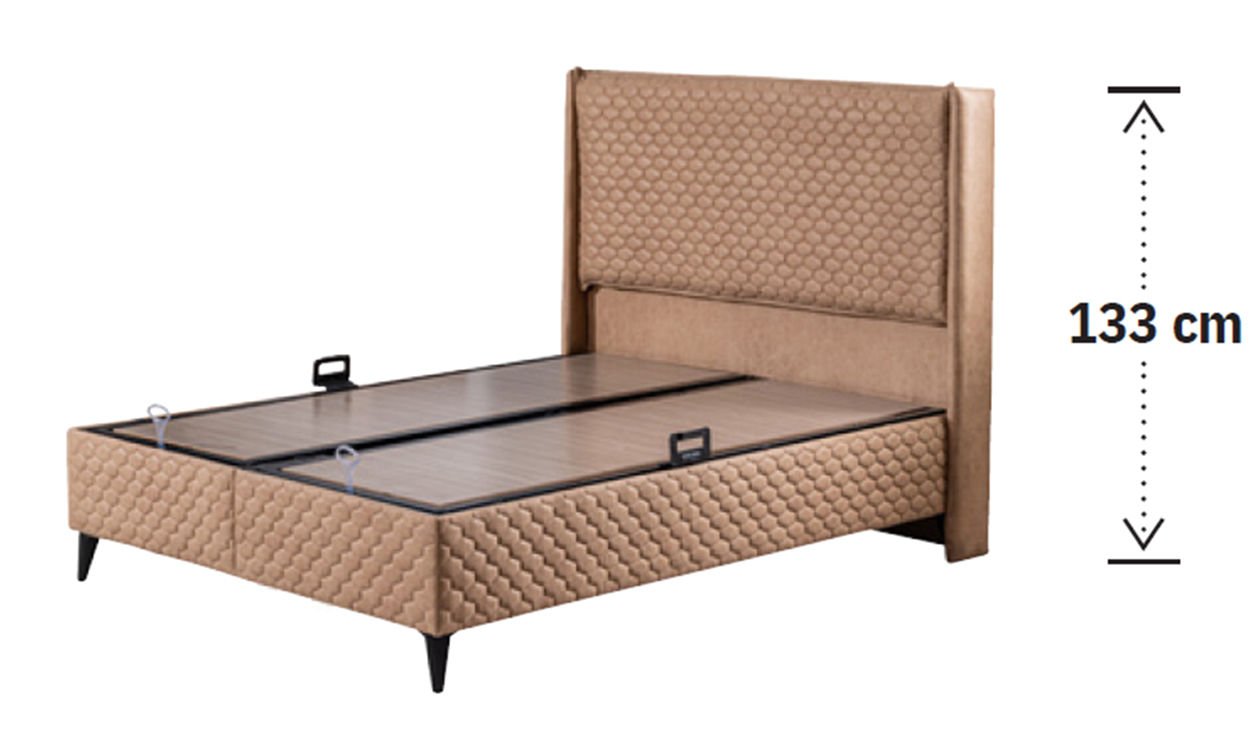 Amore 160*200 cm Çift Kişilik Başlıklı Baza