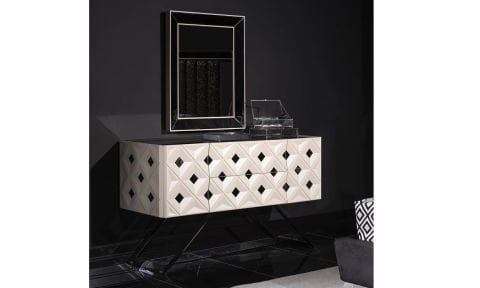 Asus 6 Kapılı Dolaplı Yatak Odası Takımı (Bazalı)