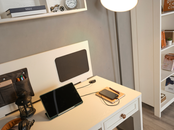 İnci Genç Odası Takımı(4 Kapaklı Dolap+Karyola+Masa)