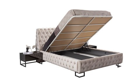 Elit Yatak Odası Başlıklı Bazalı Karyola