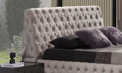 Elit Yatak Odası Başlıklı Bazalı Karyola