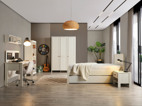 İnci Genç Odası(3 Kapaklı Dolap)