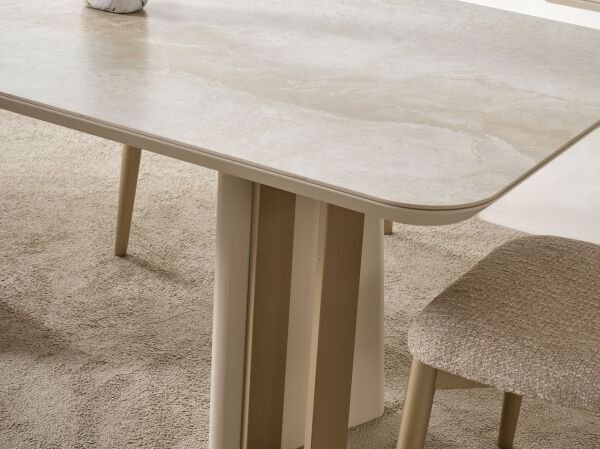 Almata Seramik Yemek Odası (Masa ve 6 Sandalye)