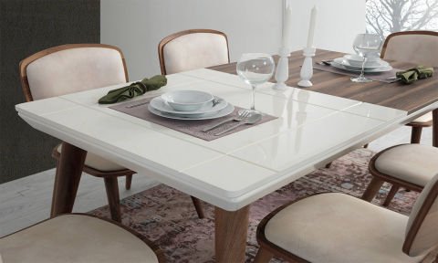 Roma Yemek Masası ve 6 Sandalye