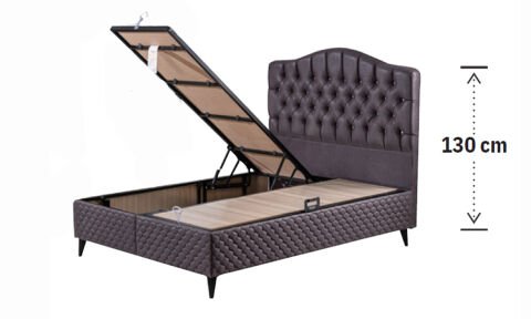 Zümrüt 120*200 cm Tek Kişilik Başlıklı Baza