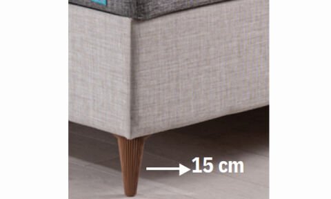 Latte 160*200 cm Çift Kişilik Başlıklı Baza