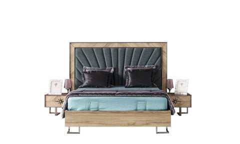 Voga 160*200 cm Başlıklı Bazalı Karyola