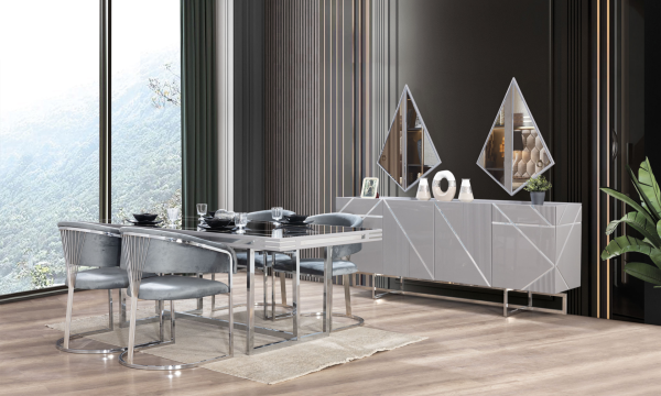 Alaska Luxury Yemek Odası(6 Sandalye)