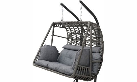 Sante İkili Makrome Salıncak Bahçe Mobilyası (Salon, Balkon, Cafe Ofis)