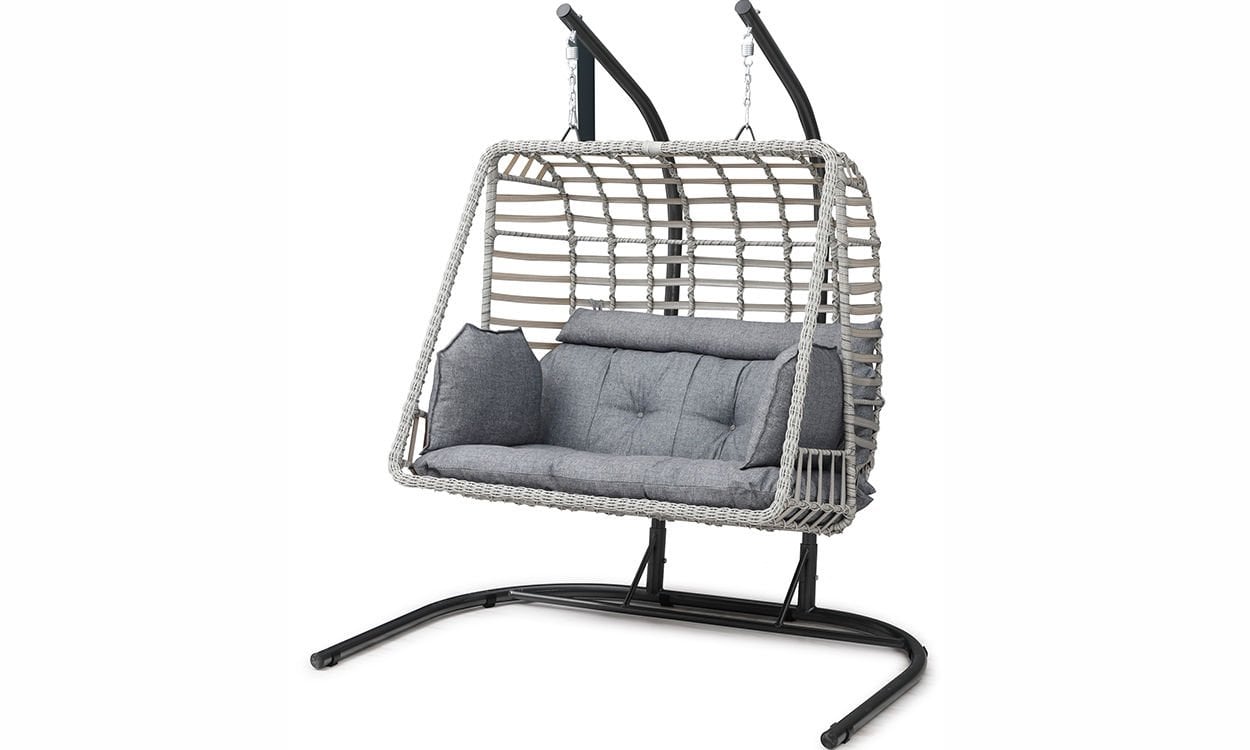 Vista İkili Krem Salıncak Bahçe Mobilyası (Salon, Balkon, Cafe Ofis)