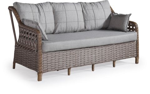 Rondi Rattan Bahçe Mobilyası (Salon, Balkon, Cafe Ofis) 3+1+1+2Puf+Masa