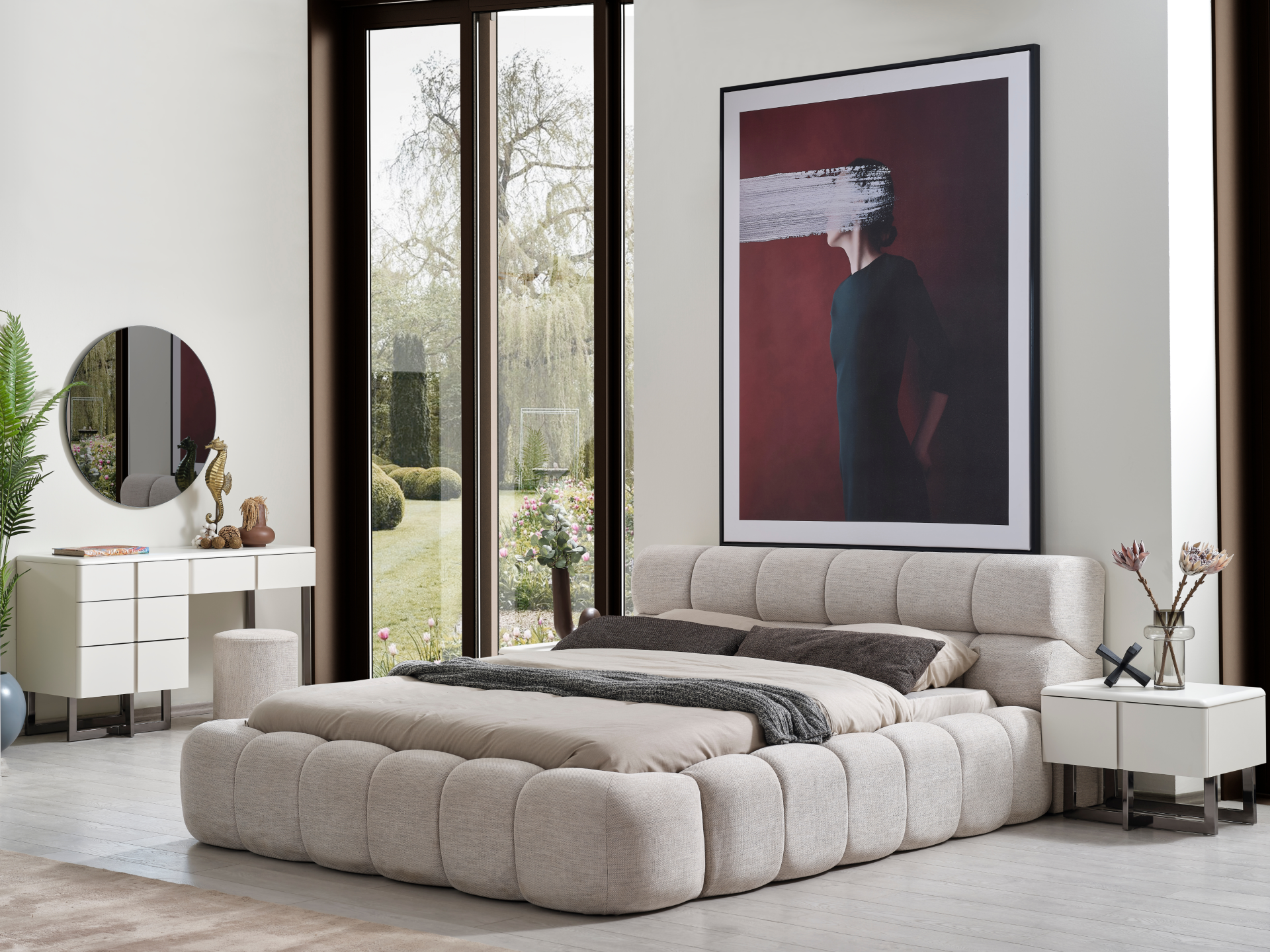 Dallas Premium Yatak Odası(Bazalı Karyola)