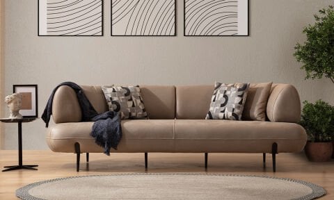 Candy Mekanizmalı Üçlü Koltuk