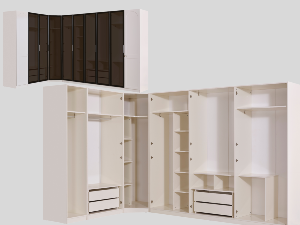 Dallas Premium Köşe Dolaplı Yatak Odası Takımı