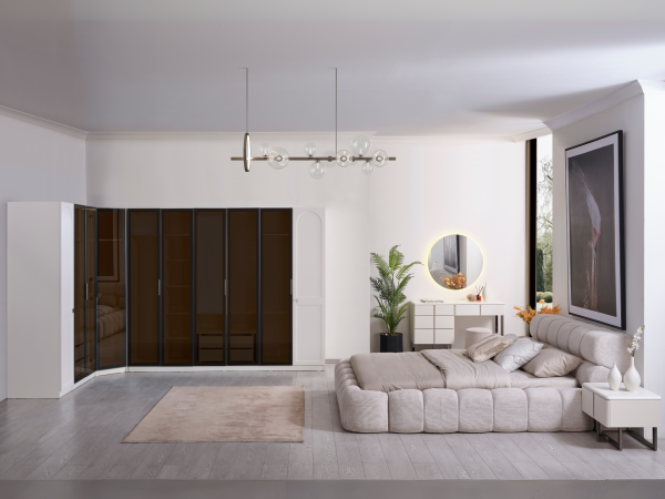 Dallas Premium Köşe Dolaplı Yatak Odası Takımı