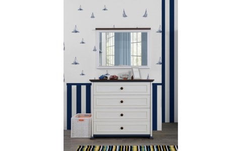 Marina Genç Odası Aynalı Şifonyer