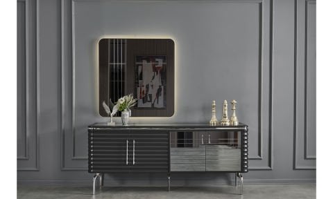 Asel Antrasit Yemek Odası Takımı