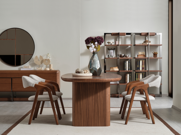 Dallas Premium Yemek Odası Ceviz(Masa)