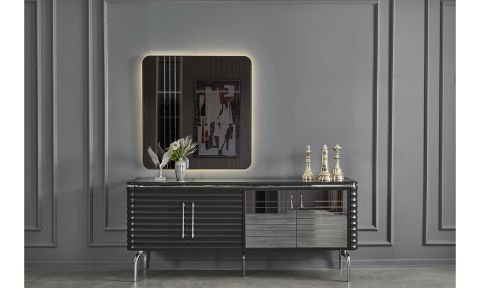 Asel Antrasit Yemek Odası Konsol