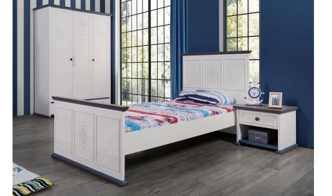 Marina Genç Odası 100*200 cm Başlıklı Karyola