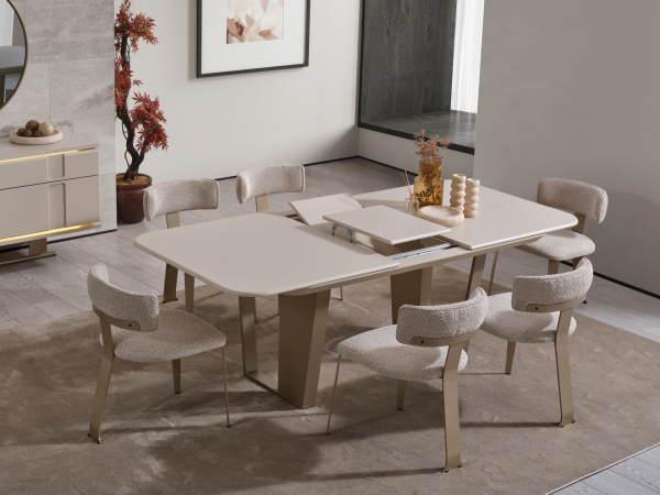 Lizbonte Yemek Odası(Masa ve 6 Sandalye)