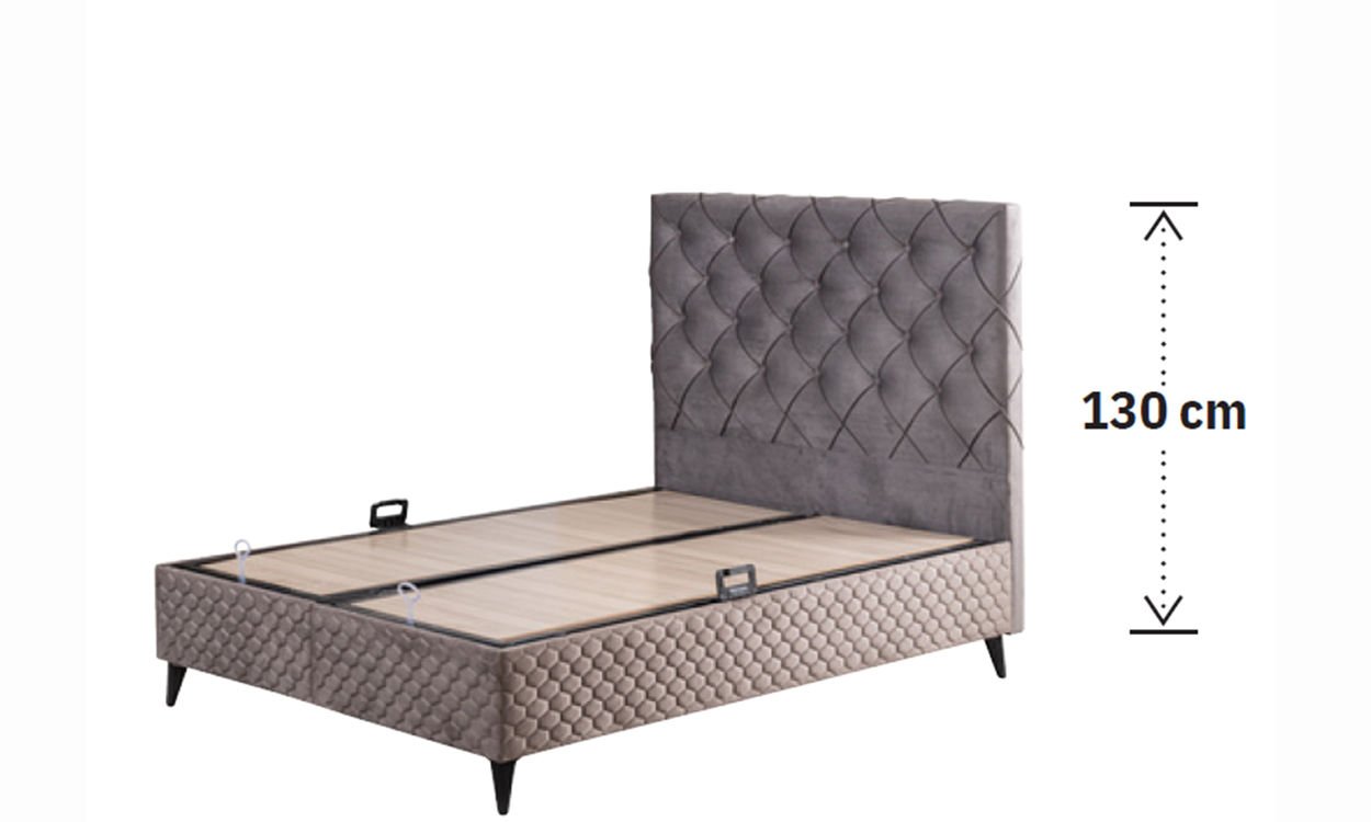 Vitta 180*200 cm Çift Kişilik Başlıklı Baza