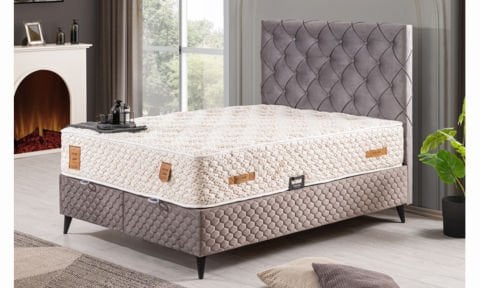 Vitta 180*200 cm Çift Kişilik Başlıklı Baza Seti