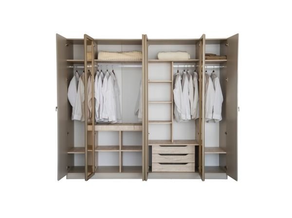 Mocha Yatak Odası (6 Kapaklı Dolap)