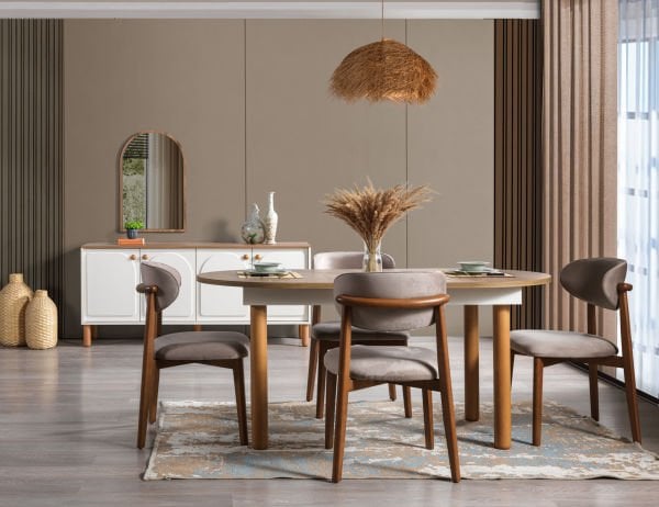 Parla Yemek Odası(Masa ve 6 Sandalye)