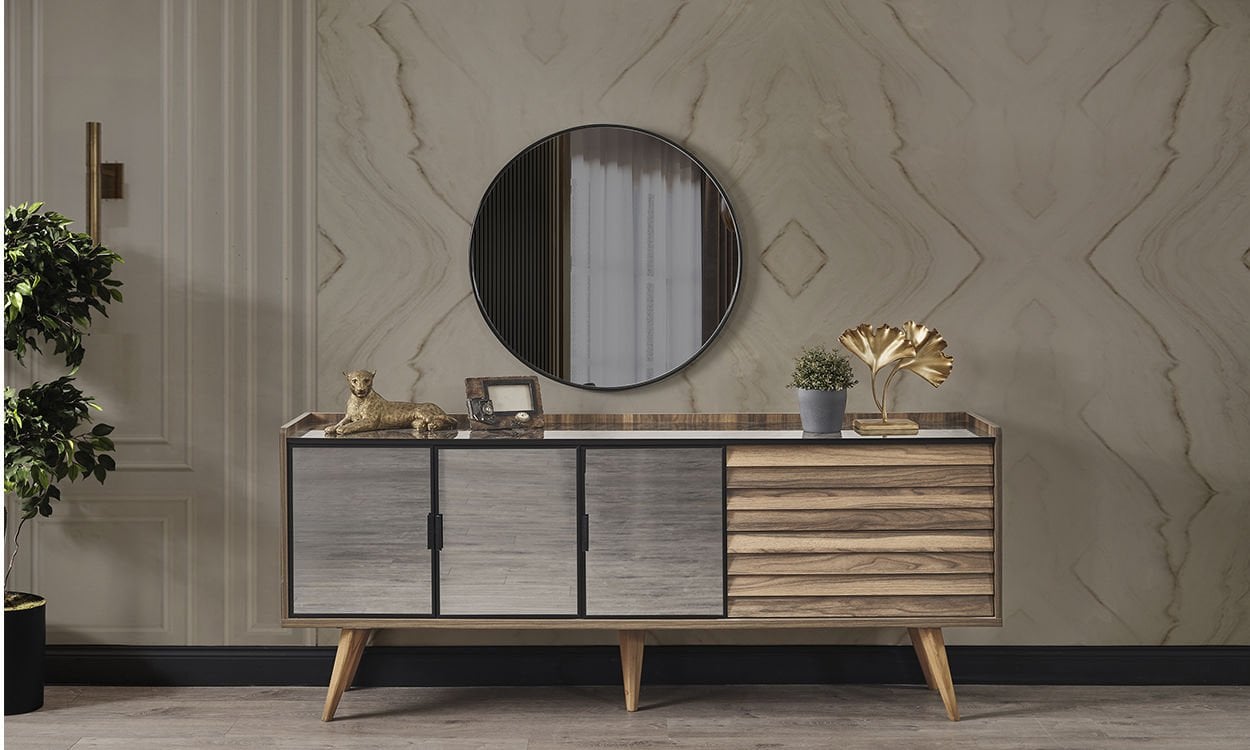 Klas Ceviz Yemek Odası Konsol