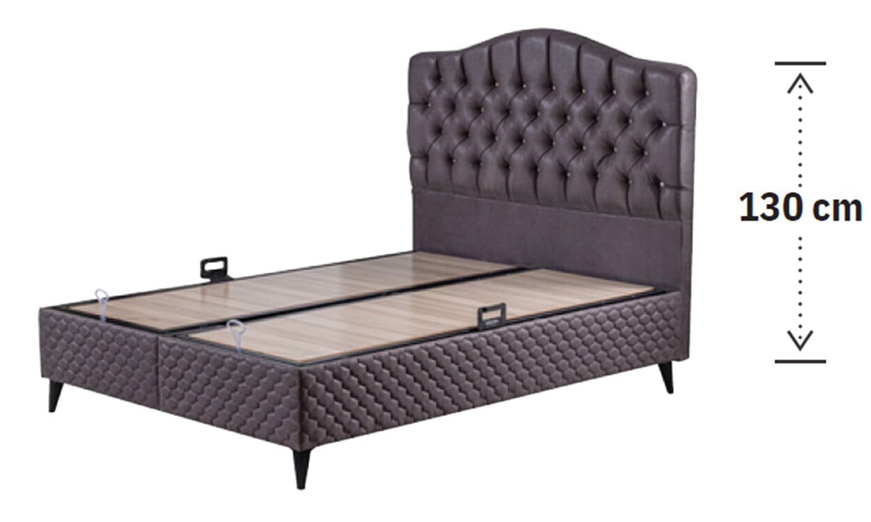 Zümrüt 160*200cm Çift Kişilik Başlıklı Baza