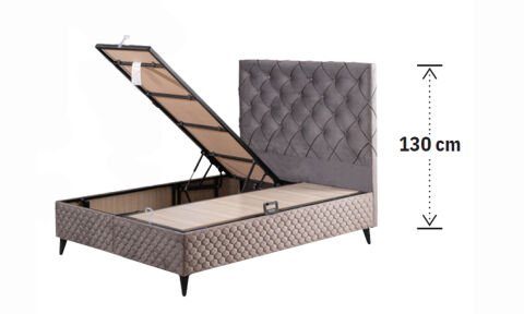 Vitta 90*190 cm Tek Kişilik Başlıklı Baza Seti