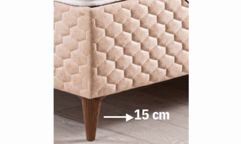 Line 160*200 cm Çift Kişilik Başlıklı Baza Seti