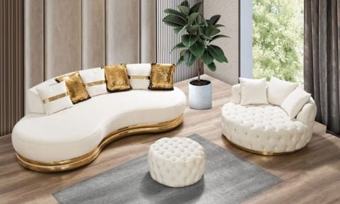 Jülien Modern Köşe Koltuk Takımı (4+3+1+Puf)