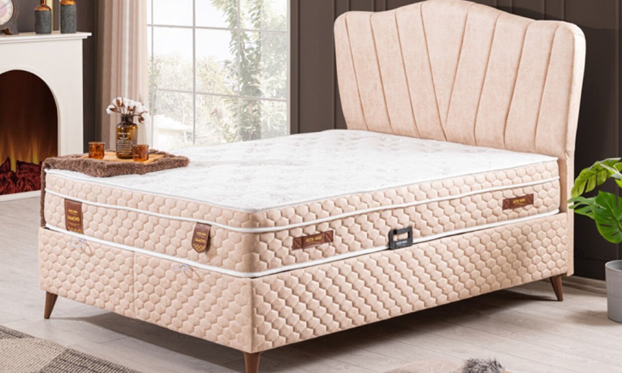 Line 120*200 cm Tek Kişilik Başlıklı Baza Seti