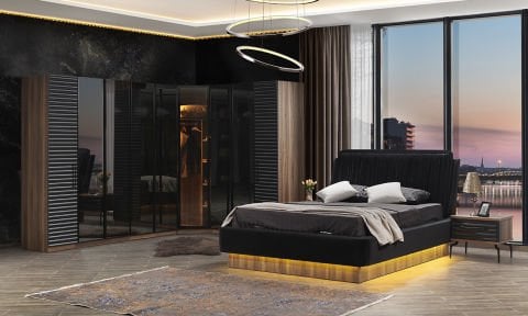 Fulya Yatak Odası Köşe Dolaplı Yatak Odası