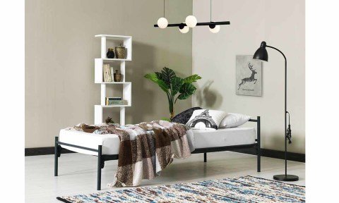 Belinda Ferforje Metal Tek Kişilik Karyola 90*190 cm