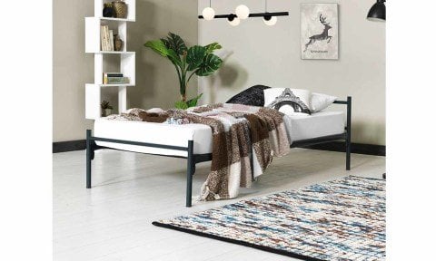 Belinda Ferforje Metal Tek Kişilik Karyola 90*200 cm