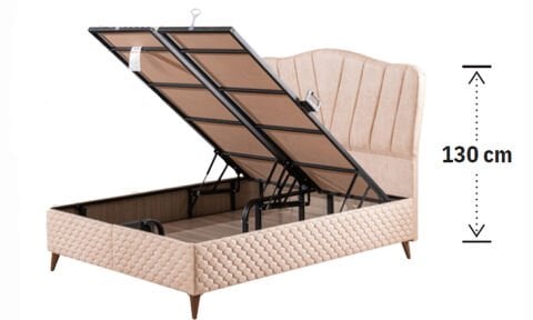 Line 150*200 cm Çift Kişilik Başlıklı Baza