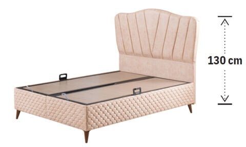 Line 90*200 cm Tek  Kişilik Başlıklı Baza