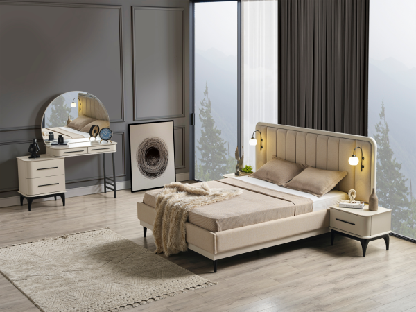 Destan Yatak Odası(Bazalı Karyola)