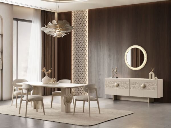 Petekli Yemek Odası ( masa + 6 sandalye )