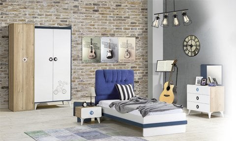 Masal Mavi Çalışma Masası ve Ünitesi